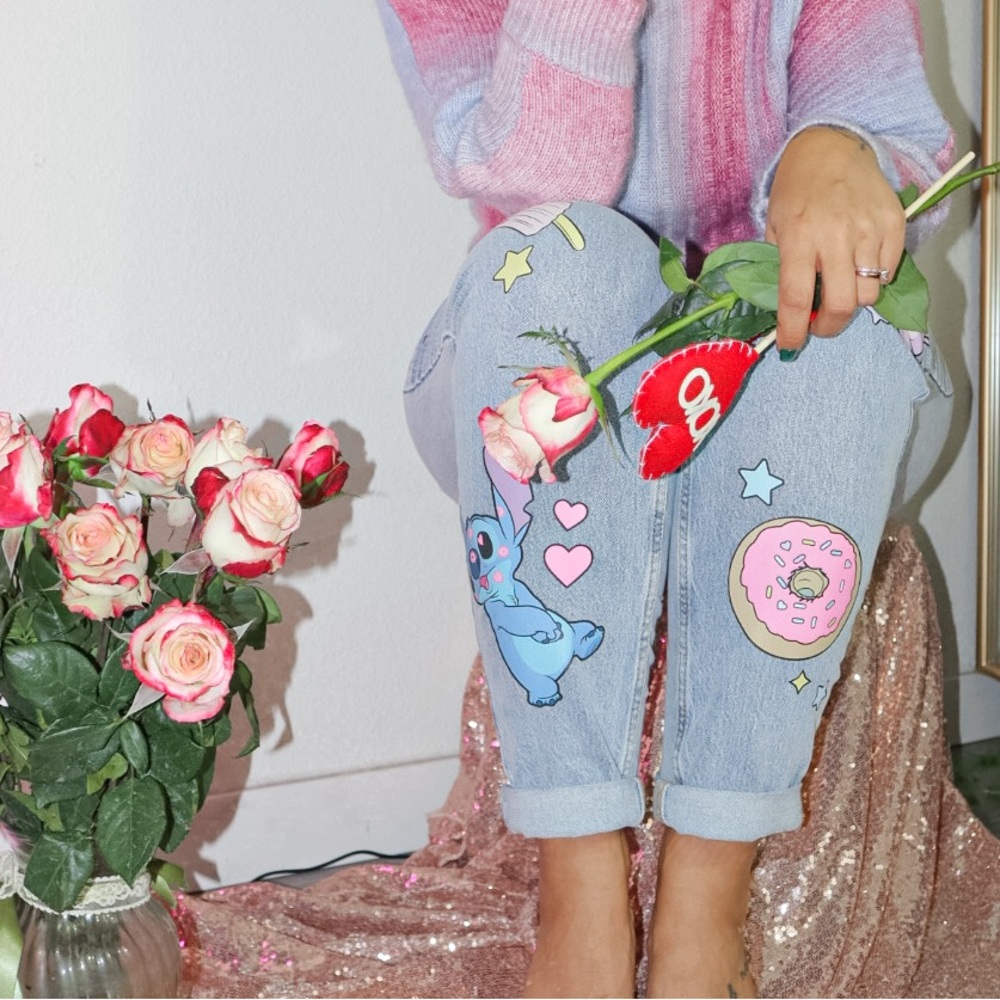 Her universe lilo and stitch jeans size 9